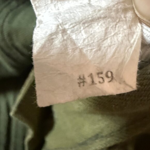 Gustin #159 Japan Olive Japanese Selvedge Denim Jeans Button Fly Slim size 32 - Picture 12 of 13